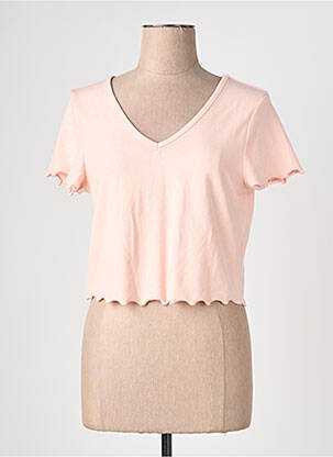T-shirt manches courtes manches courtes rose ONLY femme