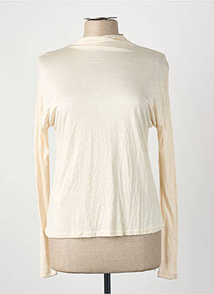 T-shirt beige MANGO femme