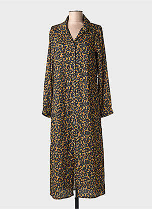 Robe longue marron BELLITA femme