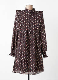 Robe mi-longue marron MOLLY BRACKEN femme
