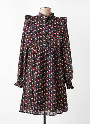 Robe mi-longue marron MOLLY BRACKEN femme