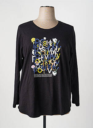 T-shirt noir S.OLIVER unisexe