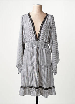 Robe mi-longue blanc KOCCA femme