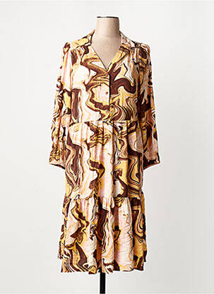Robe longue marron ONLY femme