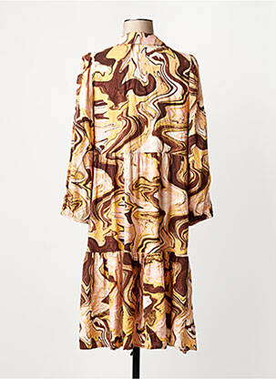 Robe longue marron ONLY femme