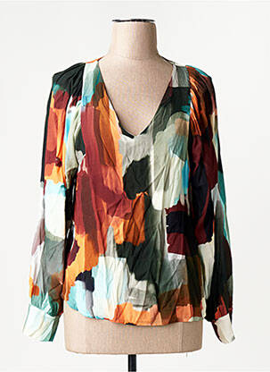 Chemisier orange ASTRID BLACK LABEL femme