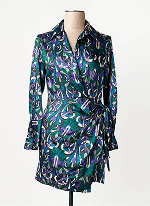 Robe courte vert MANGO femme