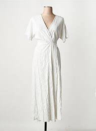 Robe longue beige MANGO femme