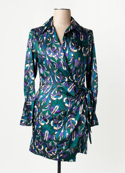 Robe courte vert MANGO femme