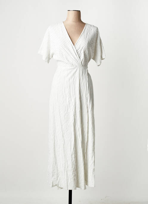 Robe longue beige MANGO femme