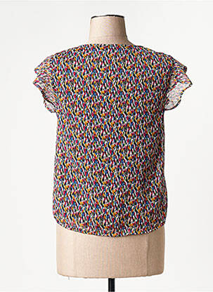 Blouse col v manches courtes rose ONLY femme