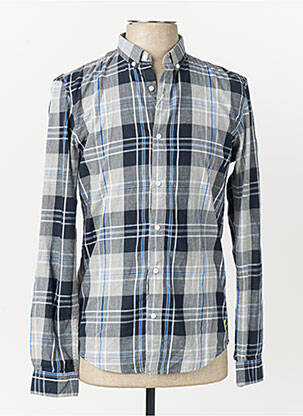 Chemise manches longues gris TOM TAILOR homme