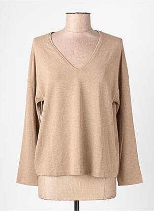 T-shirt marron MANGO femme