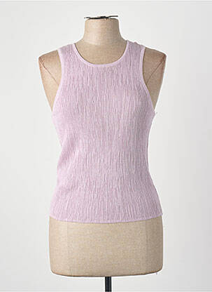 Débardeur violet MANGO femme