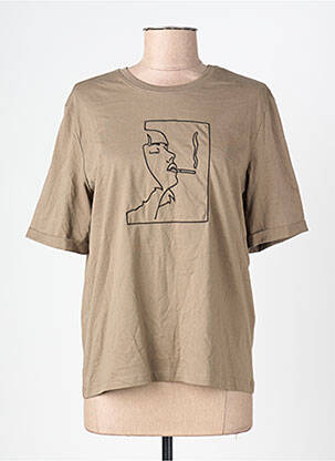 T-shirt marron ONLY femme