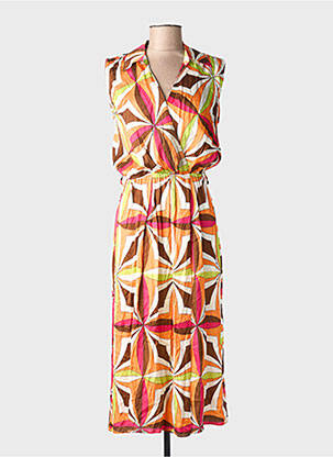 Robe longue orange AMELIE & AMELIE femme