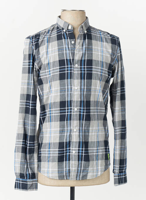 Chemise manches longues gris TOM TAILOR homme