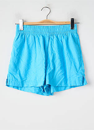 Short coupe droite taille haute bleu ONLY femme