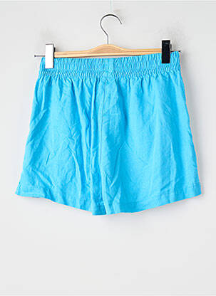 Short coupe droite taille haute bleu ONLY femme