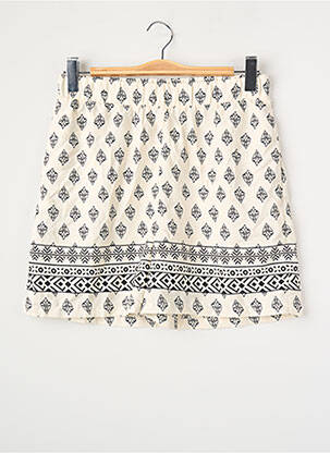 Short coupe droite blanc VILA femme