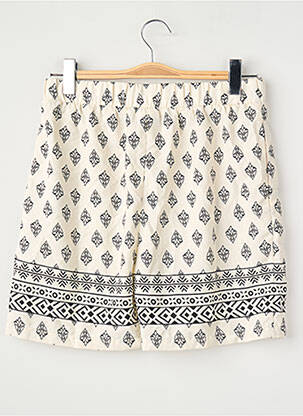 Short coupe droite blanc VILA femme