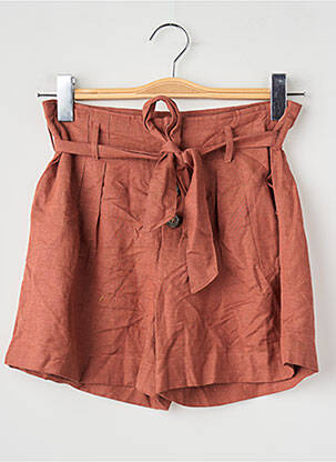 Short marron ONLY femme