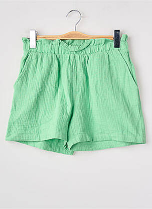 Short coupe droite vert JACQUELINE DE YONG femme