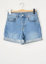 Short coupe droite bleu VILA femme