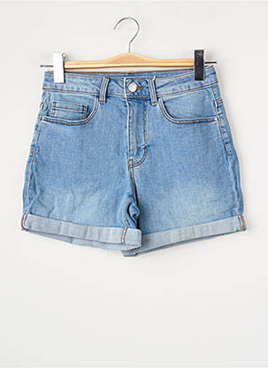 Short coupe droite bleu VILA femme