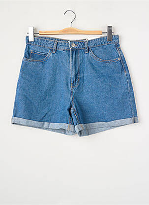 Short finition revers taille haute bleu ONLY femme