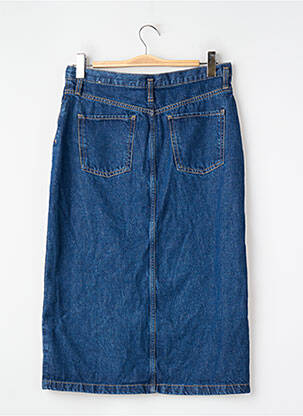 Jupe mi-longue bleu MANGO femme