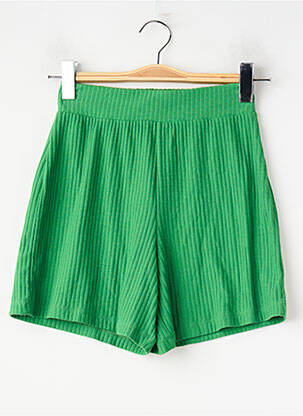 Short coupe droite vert ONLY femme