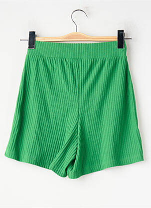 Short coupe droite vert ONLY femme