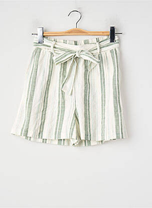 Short coupe droite taille haute vert VILA femme