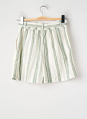Short coupe droite taille haute vert VILA femme