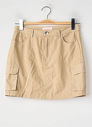 Jupe courte beige ONLY femme