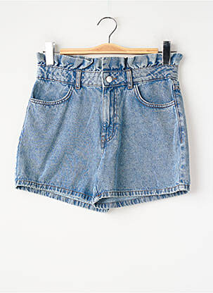 Short coupe droite bleu JACQUELINE DE YONG femme
