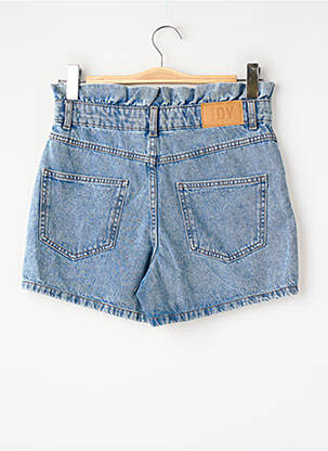 Short coupe droite bleu JACQUELINE DE YONG femme