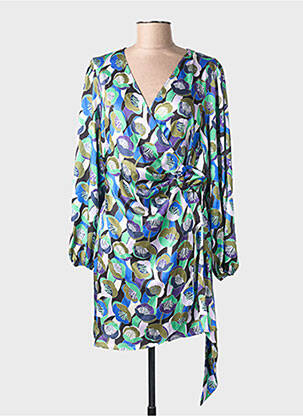 Robe courte bleu OGL femme