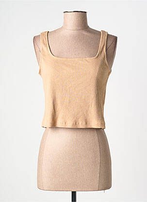 T-shirt marron PIECES femme