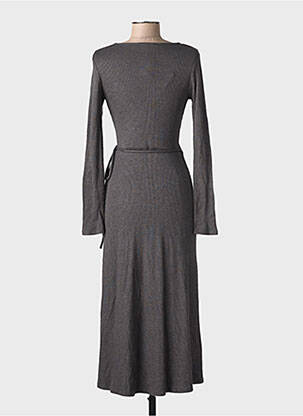 Robe longue gris MANGO femme