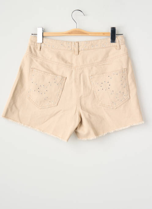 Short coupe droite beige ONLY femme