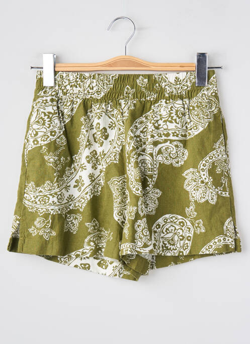 Short taille haute taille haute vert ONLY femme