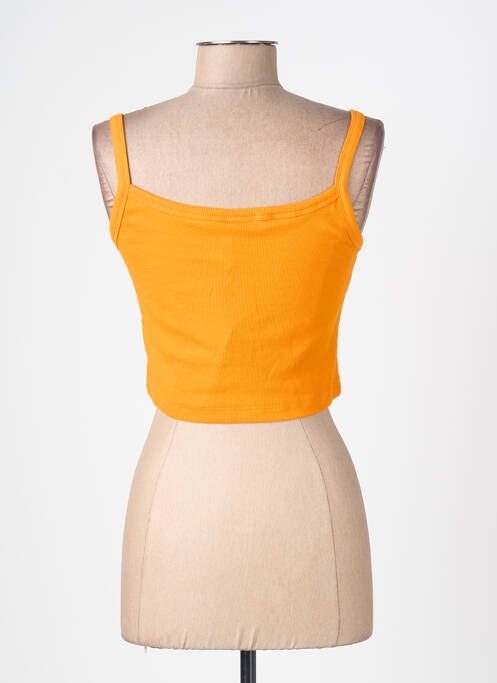 Débardeur coupe droite sans manche orange ONLY femme
