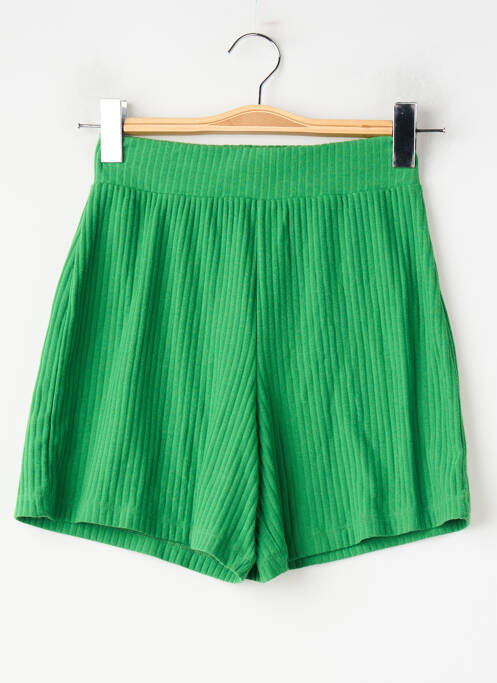 Short coupe droite vert ONLY femme