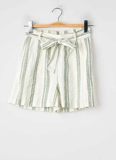 Short coupe droite taille haute vert VILA femme