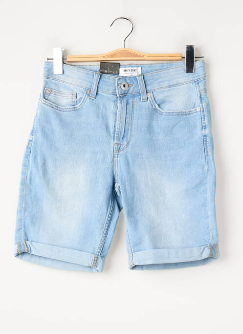 Short coupe droite bleu ONLY&SONS homme