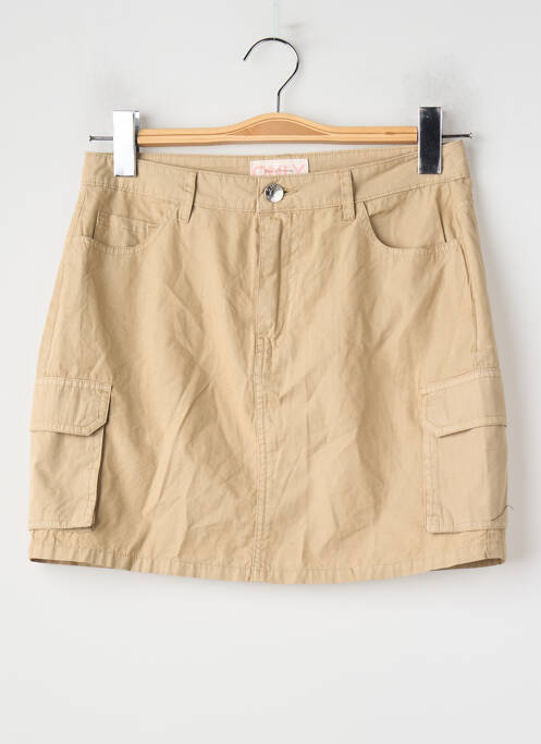 Jupe courte beige ONLY femme