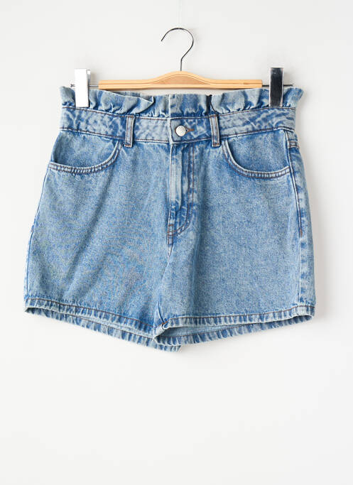 Short coupe droite bleu JACQUELINE DE YONG femme