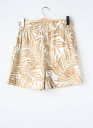 Short coupe droite beige ONLY femme